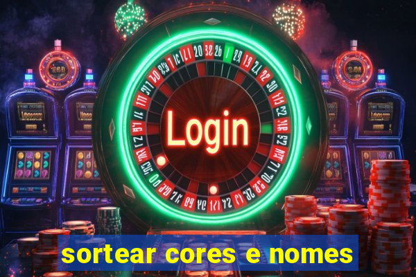 sortear cores e nomes